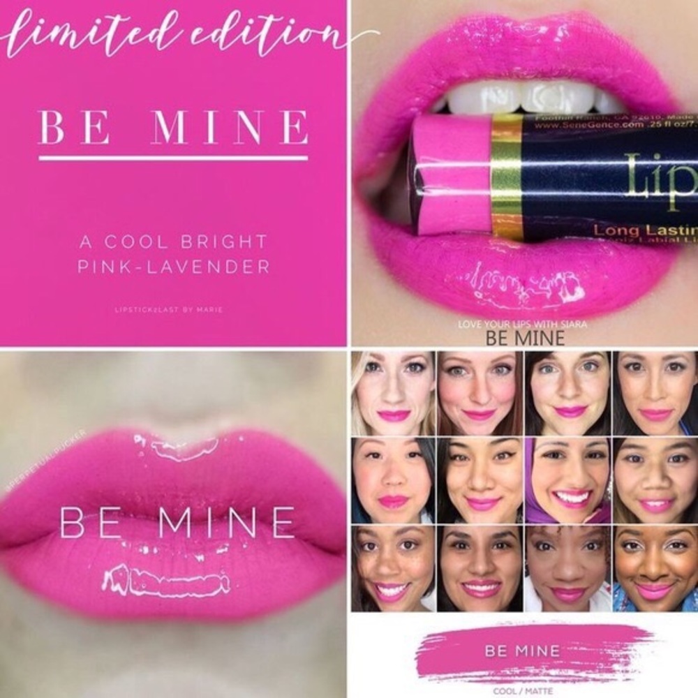 LipSense BE MINE Limited Edition NEW Full Size